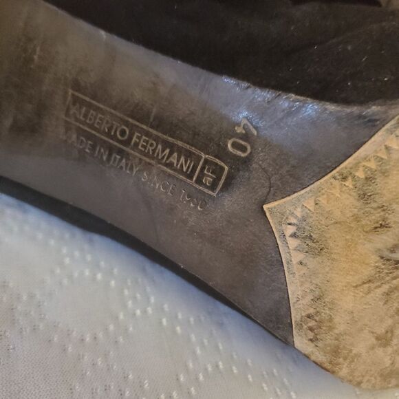 Alberto Fermani  Black High Heel Booties Size 40 - Picture 9 of 10